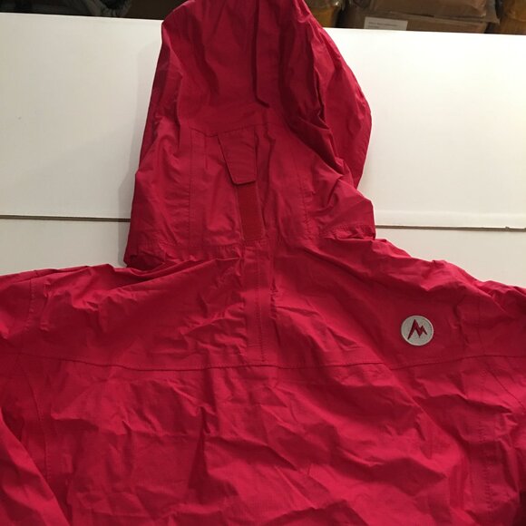 Marmot Rain Jacket Womens Small Pink Hooded Lightweight - Picture 9 of 11
